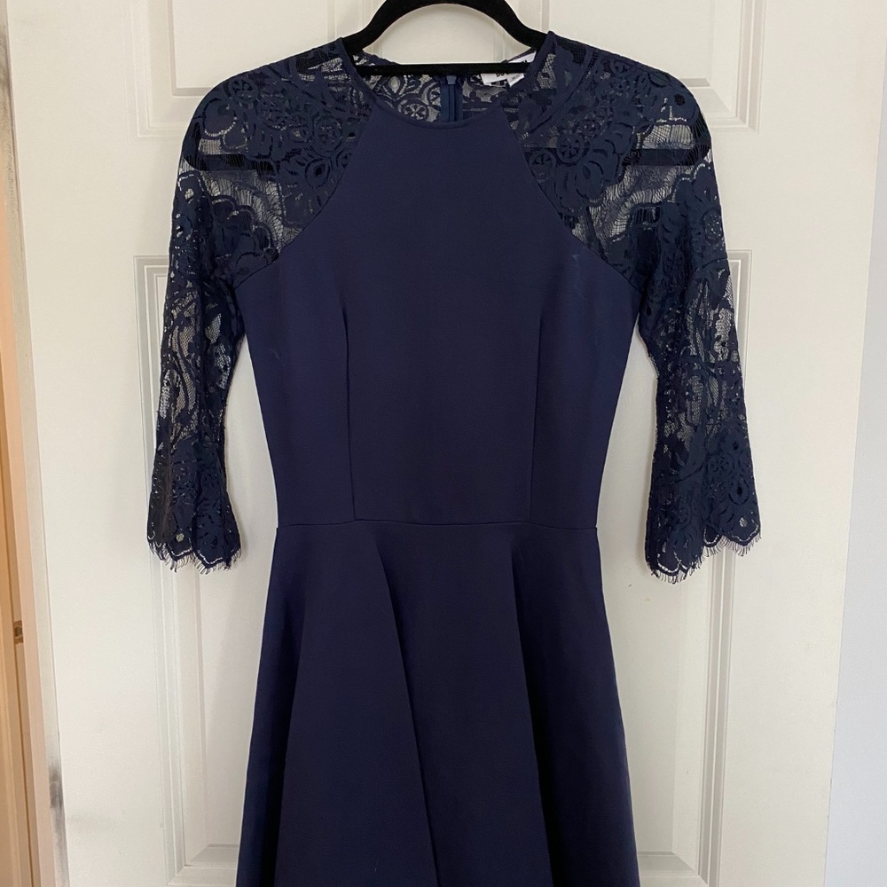 BB Dakota Navy Lace Dress